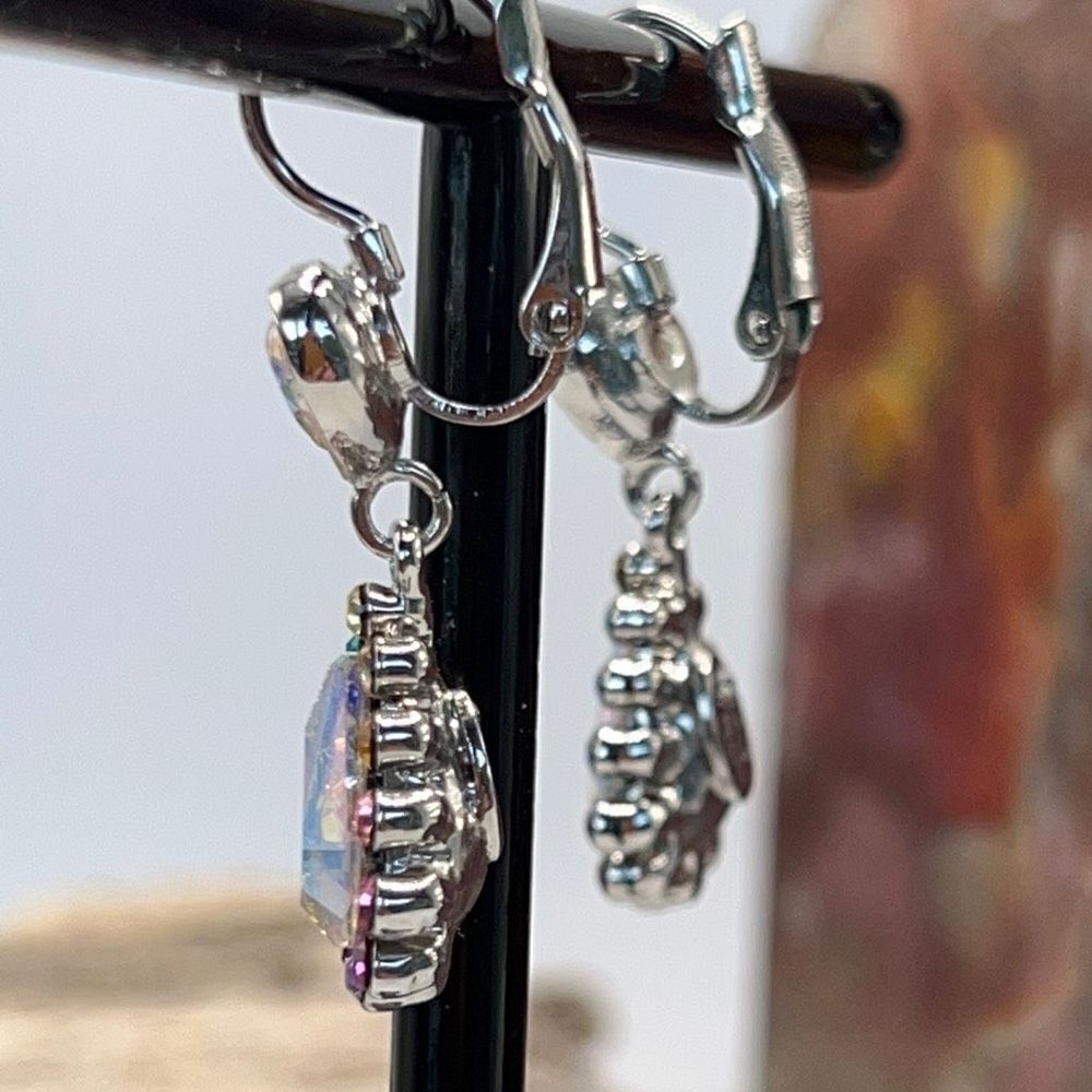Kirks Folly Rainbow Tears Aura Borealis Lever-back Earrings - Picture 5 of 9